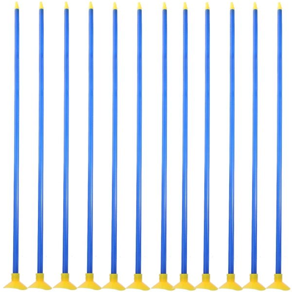 Udskiftningssugekoppile med 12 pakker Bueskydningspile til børn Børnepile-festfavoritter (42X3 cm, blå)
