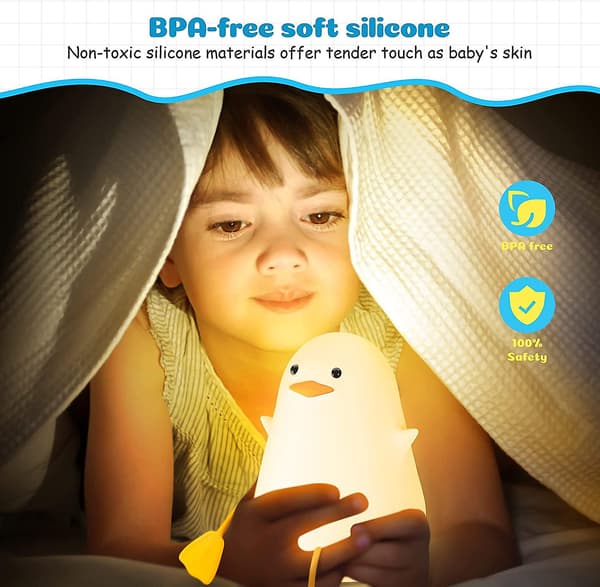 Nattlampor, LED-nattlampor med stiljusterbar touchsensor, USB-silikon