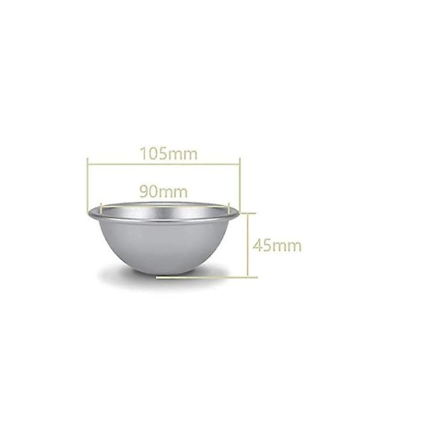 En aluminium bageform (10 cm) halv kugle kagekopper dessert budding