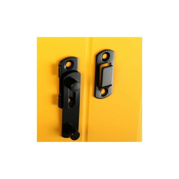 Dörrspärr Dörrspärr av hög kvalitet i rostfritt stål, lämplig för skjutdörrsfönsterlås Ladugårdsspärr Hushåll utomhus (svart)
