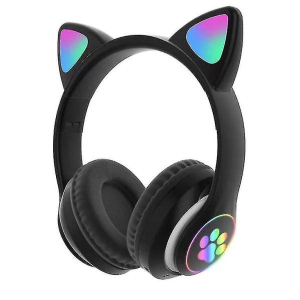 Cat Ear Luminous Bluetooth Headset Trådlöst Headset Kkz