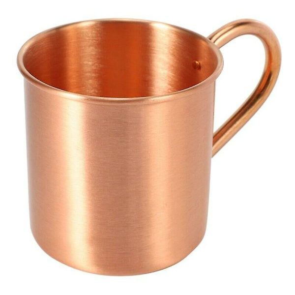 Ren koppar Moskva Mule Mug Solid Smooth utan innerfoder för coola cocktailölmuggar