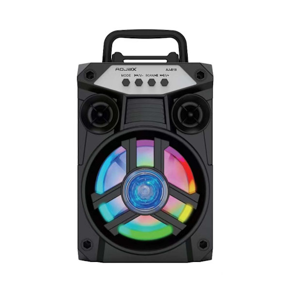 Portabla Bluetooth-högtalare med dubbla subwooferbas Bluetooth 5.0 Trådlös högtalare Stöd FM-radio Litet stereoljudsystem för hemmafest (svart)