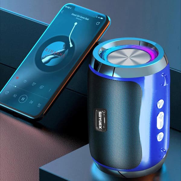 Ny intelligent röst Bluetooth-ljud bärbar subwoofer trådlös Bluetooth-högtalare-S Internet Hifi Stereo stöder-kort och U-disk uppspelning（Blå）
