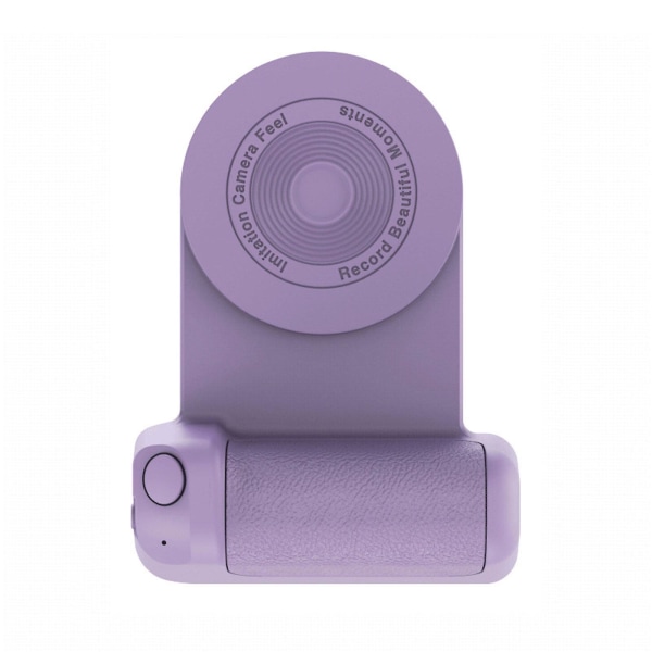 Bluetooth-telefonkamerautløser håndgrep magnetisk holder for mobiltelefon（lilla）