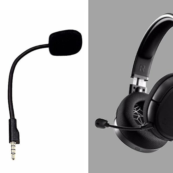 Headset-mikrofon - Plug and Play - Utskiftbar - Fleksibel - 3,5 mm - Omnidireksjonell - Spillhodetelefonmikrofon - Kompatibel med Logitech-g Pro X（1,Svart）