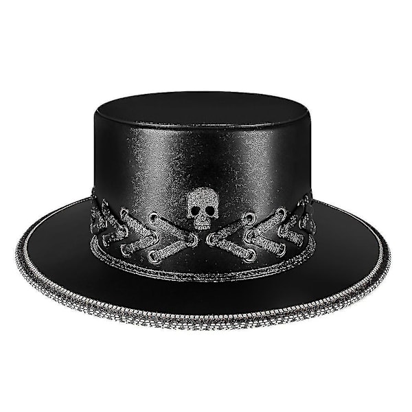 Steampunk Læder Pestlæge Hat Udklædning Top Hat Til Halloween Kostume Tilbehør