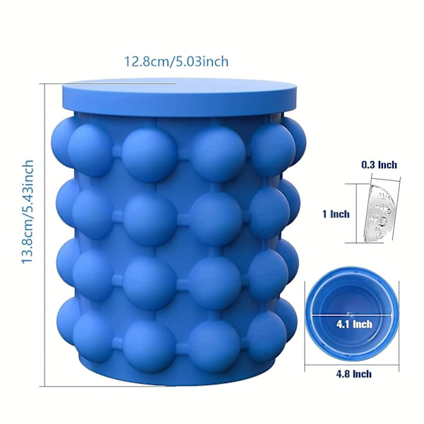 1 st, 2-i-1 Silikon Ishink och Isform - Perfekt för Barer, Klubbar, Restauranger och Hembruk - Hållbar och Lätt att Rengöra - Essentiellt Drinkware