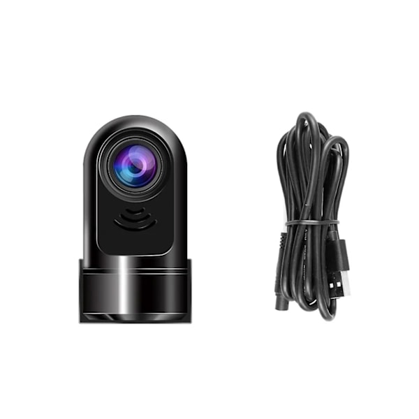 1080P HD 360 roterende Mini ADAS Dashcam 16/32G, vognbaneassistent