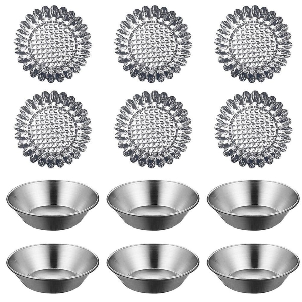 20 pieces anti-scratch chocolate mold cookie mold muffin mold (silver) (7X1.8CM, silver)