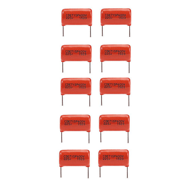 1 set professionella gitarrkondensator gitarrton elektriska gitarrtillbehör (1,87X2,07CM, orange)