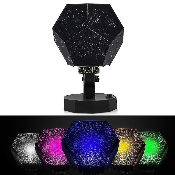 DIY Science Sky Projektion Nattelys Projektorlampe, Phantom Star Projektor Nattelampe Med 5 Farver Til Børn Voksne Soveværelse
