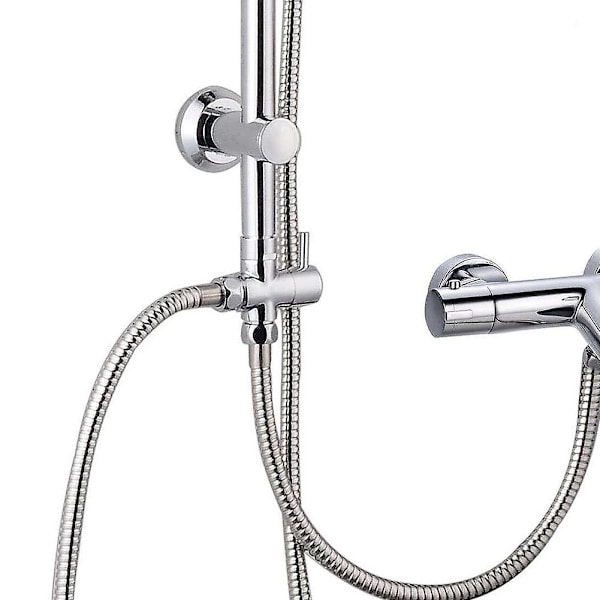 Solid Messing Macaron 3-veis bryterventil G 1/2\" Dusjhånddusj, Dusjadapter, Dusjventil, Dusjadapter, Dusjsystem-Reservedel-Krom