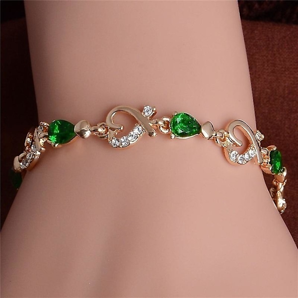 Fashion Ladies Crystal Bracelet [röd]