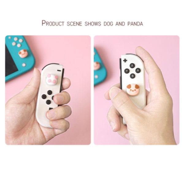 4x Analoga styrspaks tumgrepp joystick-greppskydd för Switch/Switch Lite/oled
