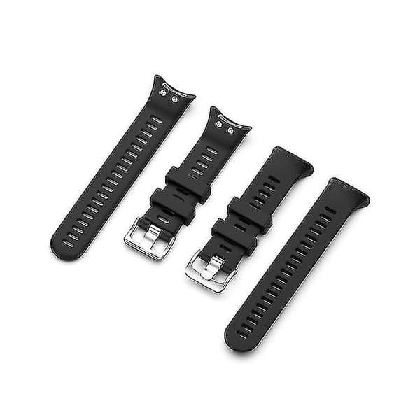 För Garmin Forerunner 45 & 45s Silikonklockarmband（Svart）