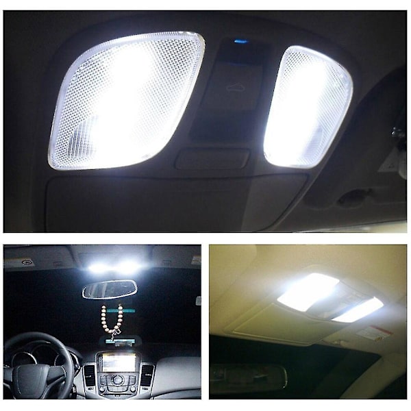 10 stk W5w T20 12v 2w Bil Halogenpære 194 168 LED-pærer Instrumentlys Dashbordpære Bil Interiørlys Bilstyling