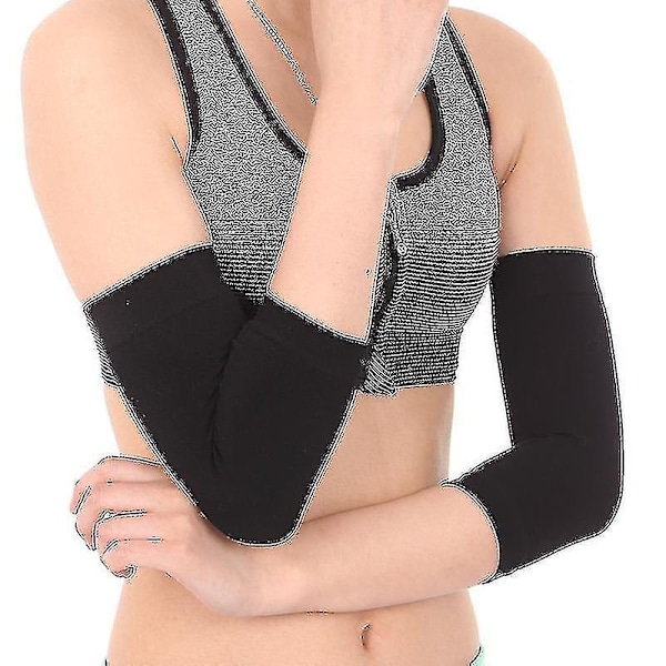 Sports Elbow Brace Support Guards Andningsbart Arm Support Sleeve Protector（Svart）