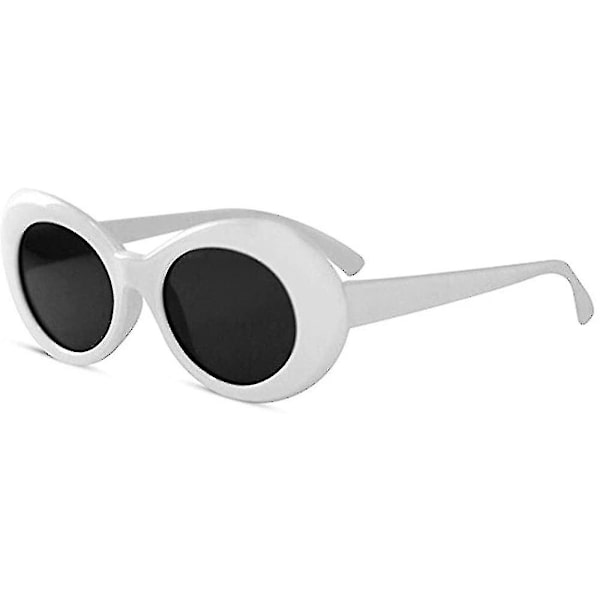 Coole Nirvana Kurt Cobain Style Clout Sonnenbrille, Weiß