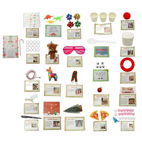 Elf Kit 24 dagar av julnedräkning Genie Set Kalender