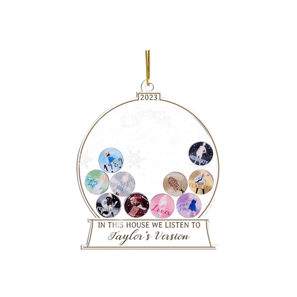 The ERAS Tour 2023 Ornament, Swiftea Taylor ERAS Album, Personlig Julebryllup Ferie Ornament