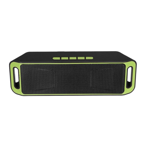 Bärbara Bluetooth-högtalare, trådlös högtalare med högt stereoljud, utomhushögtalare, djup bas (grön)