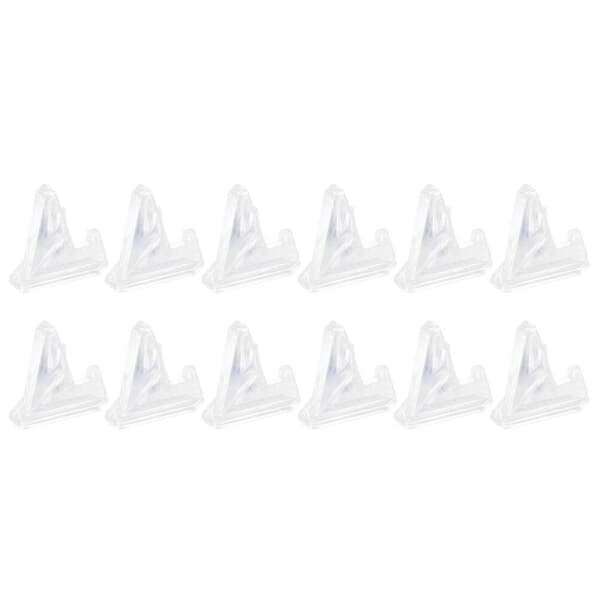 12-delad märkesdisplaystativ Myntmedaljdisplaystativ Stativ (3,6 cm, vit)