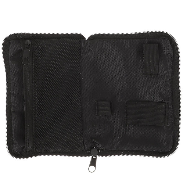 Bärbar blodsockermätare väska diabetes förvaringslåda blodsockermätare väska diabetes tillbehör (15,5X11 cm, svart)