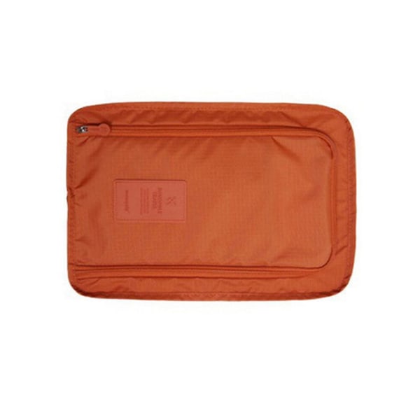 Reiseskooppbevaringspose vanntett bærbar skoposepakning terningoppbevaringspose (oransje) som vist)