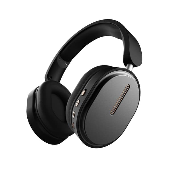 Headset Bluetooth-hörlurar brusreducerande insticksstereo trådlöst headset (svart)