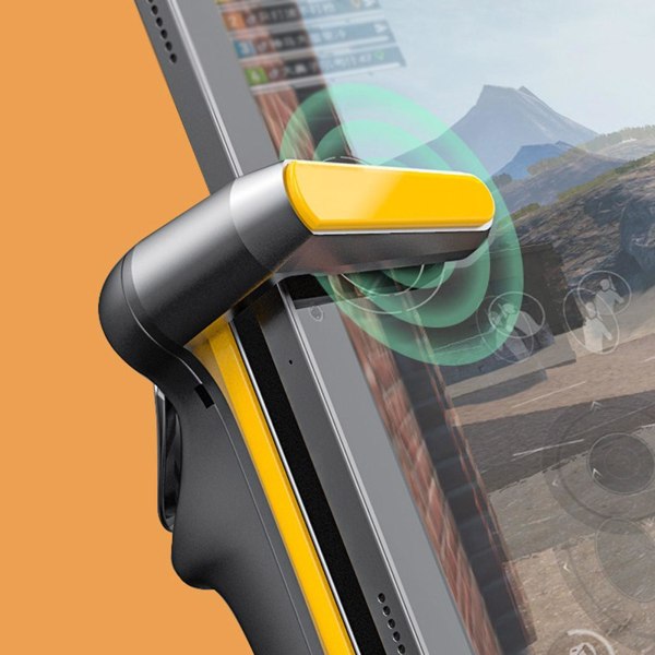 Mobilspel Trigger Joystick-knapp (gul) för Android/iOS-enhets speltillbehör