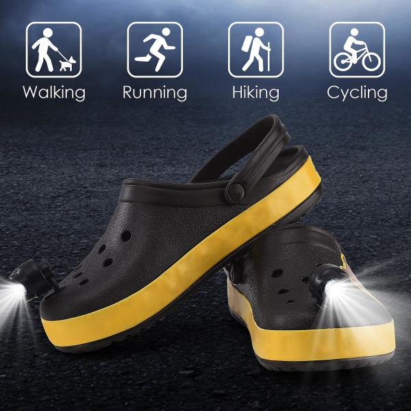 2st Croc Lights för sko, Skodekorationsberlocker, Croc Lights Clog Shoe (blå)