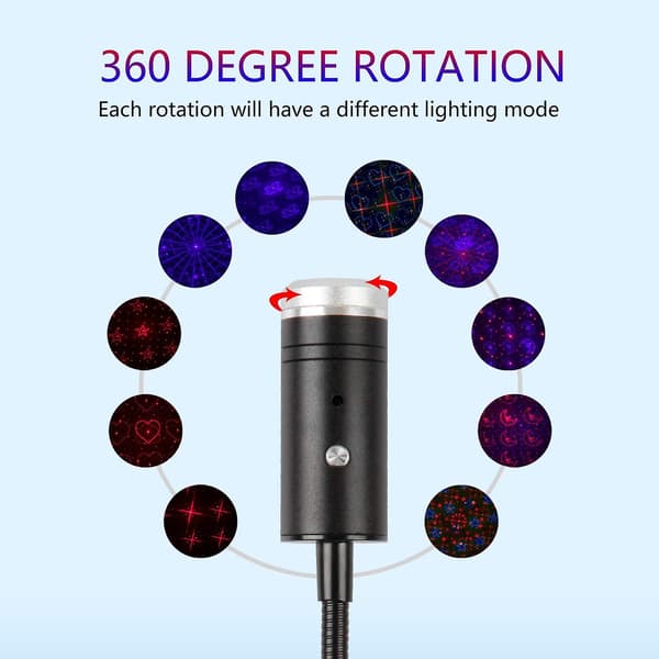 USB Stjernenattlys Projektor, Forskjellige Moduser