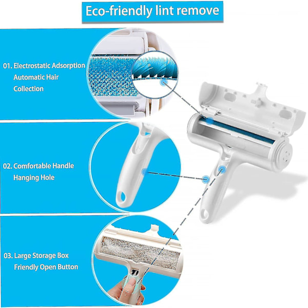 Ace2ace Pet Cat Hunde Hårfjerner børste, Genanvendelig Magic Hair