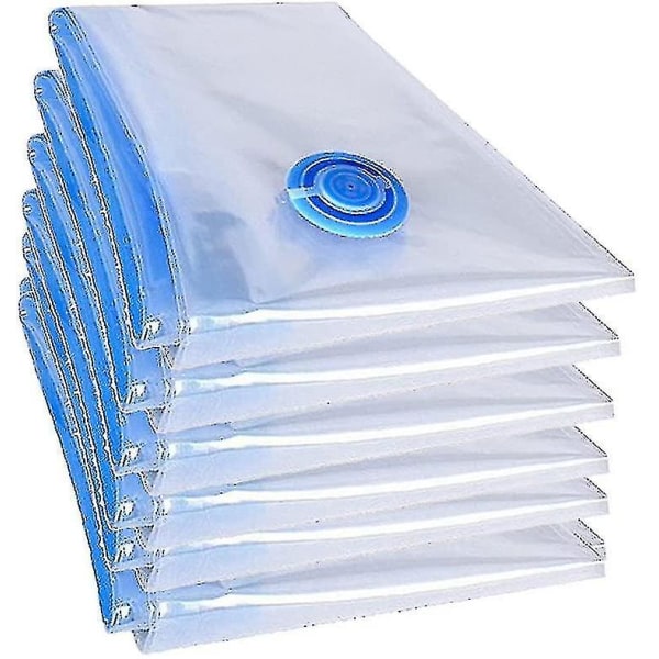 6 Pieces Xxl Vacuum Bags, Duvets, Vacuum Set, Clothes Bags 100x70cm