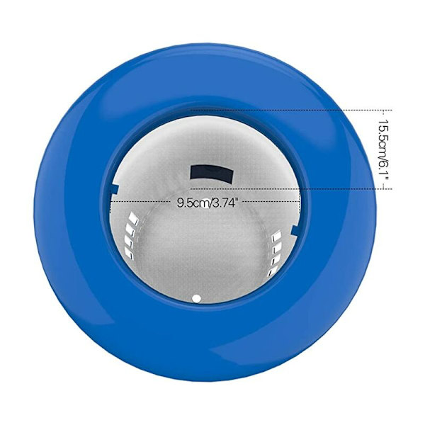 5\" Flytande klordispenser, stor doseringsflottör, justerbar frisättningshylla, flytande kemisk flottör, poolklordispenser, blå & vit