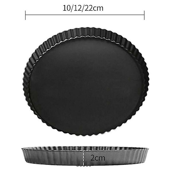 Nonstick Quiche Tart Pan Mini Egg Tart Pan med löstagbar botten Köksverktyg