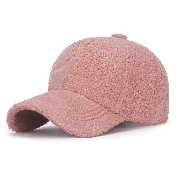 Faux lammeskinns baseballcaps