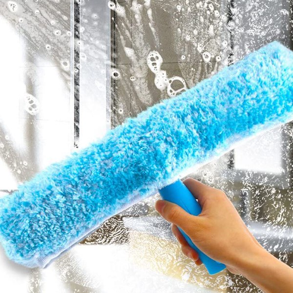 Professionell fönsterraka med mikrofiberborste 25 cm