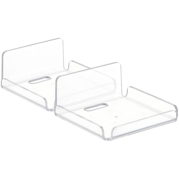 2-pack väggmonterad akrylrouter väggmonterad övervakningskamerahållare (10,2X10,2X4,5CM, transparent)