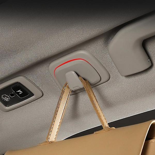 2 st/set Bilhängare Krokar Baksäte Kompatibel Med Volvo Xc40 Xc60 18-20 Xc90 16-20 S90 V90 Takkrok Tillbehör（grå）