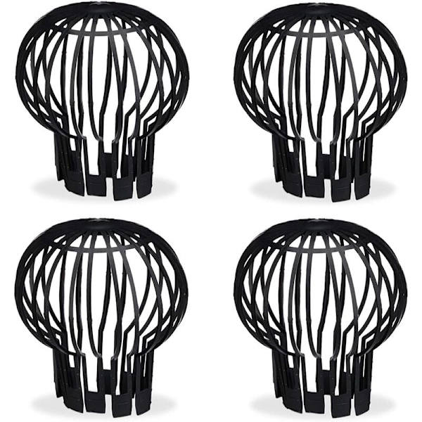 Sats med 4 avloppssil, plast, diameter 13 cm, PP