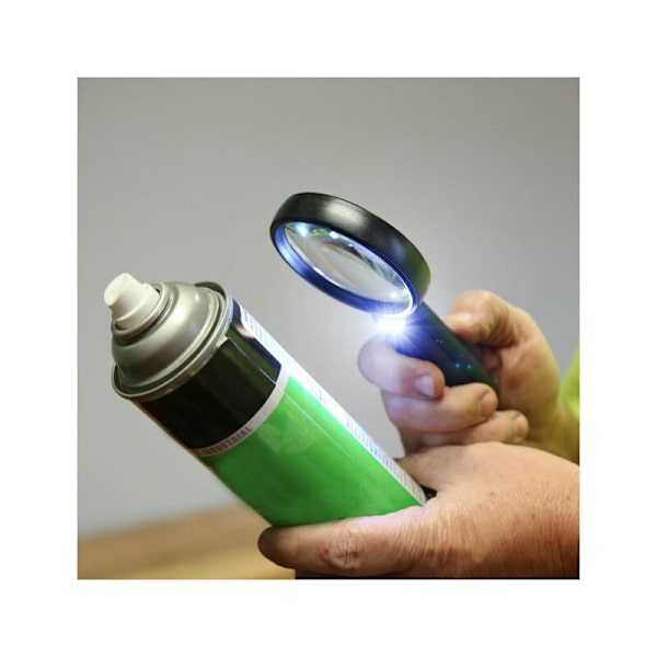 3x LED-belyst förstoringsglas