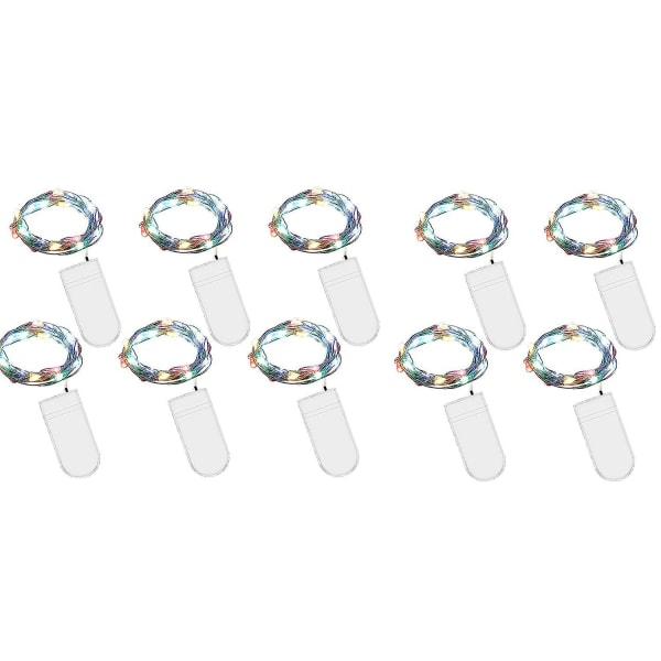 Batteridrivna LED-ljusslinga, 10 stycken 2m 20 LED mikro batteridriven koppar