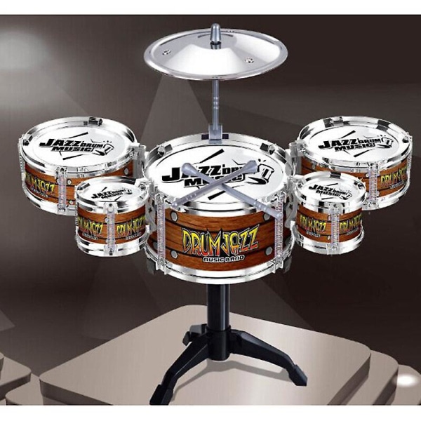 Barn Pojke Flicka Jazz Trumset Musikinstrument Leksak Playset