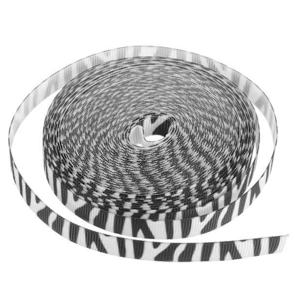 1 rulle semesterpaketband zebra mönster presentband multifunktionellt hantverksband (900X1cm, flerfärgad)