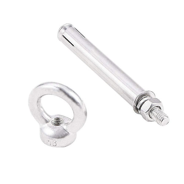 Sexkantsmutter Expanderbult, 4 st M6 X 80mm Öglebultar 304 Rostfritt Stål Ringlyft Expander Öglebult Med Ögla