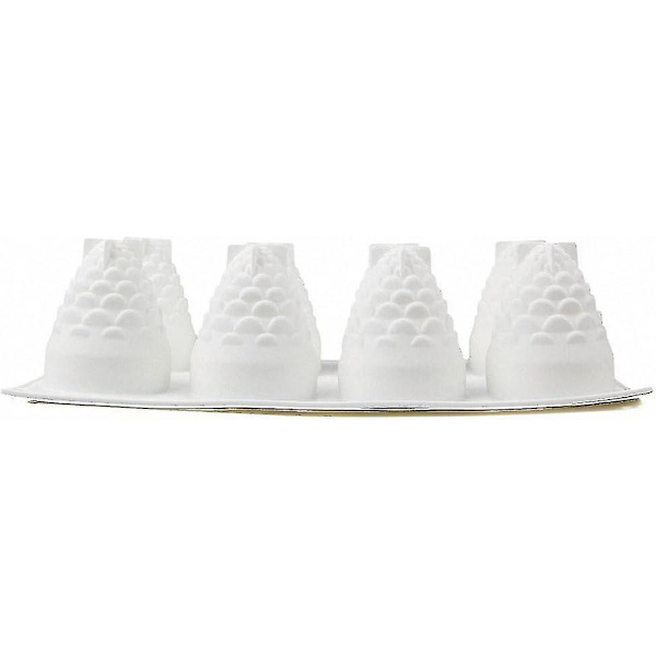 3D tallkottform i silikon - Moldfun julgran tallkott silikonform för mousse tårta, muffins, choklad, isbit, pudding-YGWL