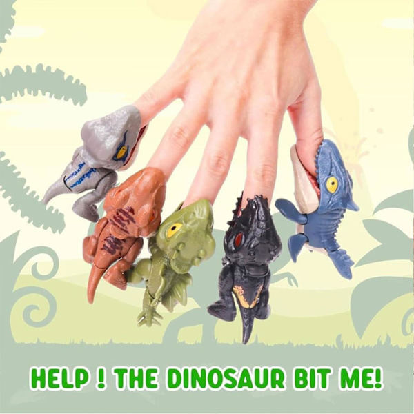 2024 NYA Fingerbitande Dinosaurie Leksak, 2024 Nyaste Nyhet Dinosaurie Leksak, Fingerbitande Tyrannosaurus Rex Dinosaurie Leksak