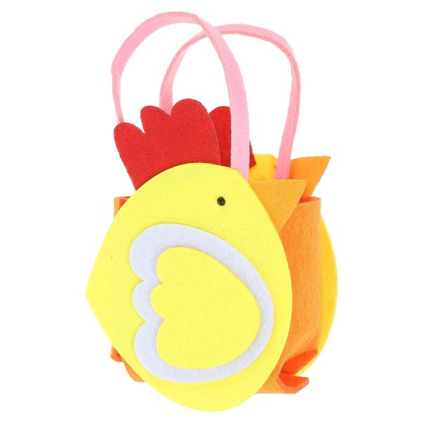 Party chicken snack bag large gift container snack storage rack party gift banquet candy bag (21.00X12.50X7.00CM, yellow)